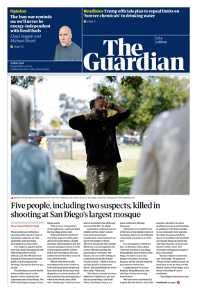 Cover of The Guardian (USA)
