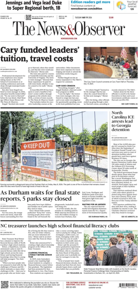 Cover of The News & Observer