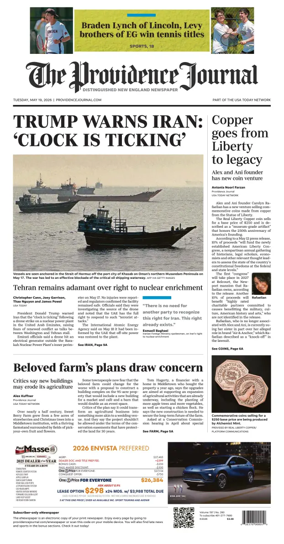 Cover of The Providence Journal