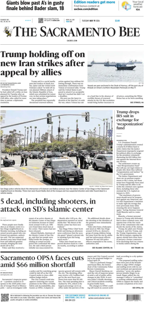 Cover of The Sacramento Bee