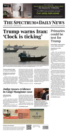 Cover of The Spectrum & Daily News