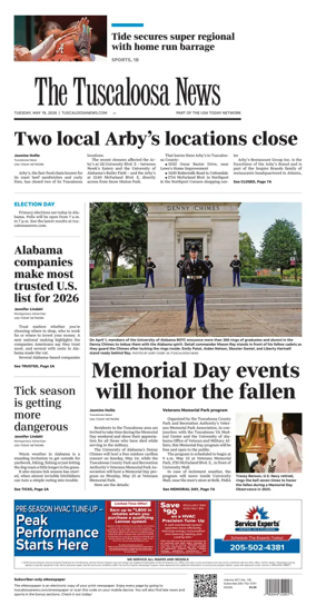 Cover of The Tuscaloosa News