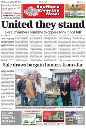 Cover of Southern Riverina news