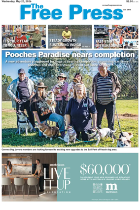 Cover of The Free Press (Corowa)