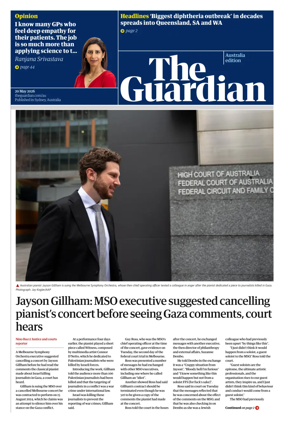 Cover of The Guardian Australia
