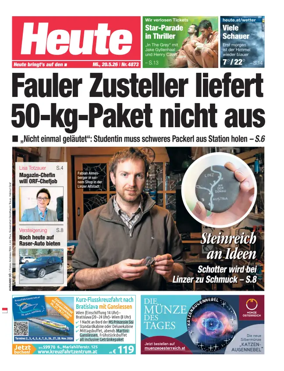 Cover of Heute - Oberosterreich Ausgabe