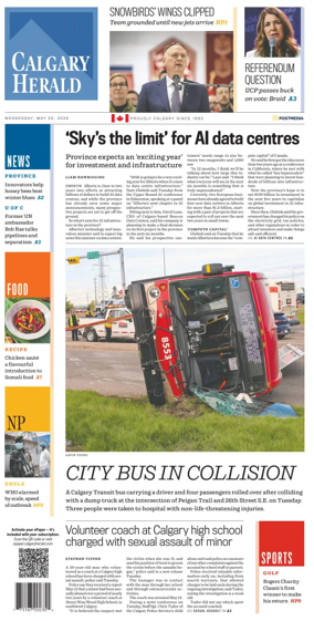 Cover of Calgary Herald