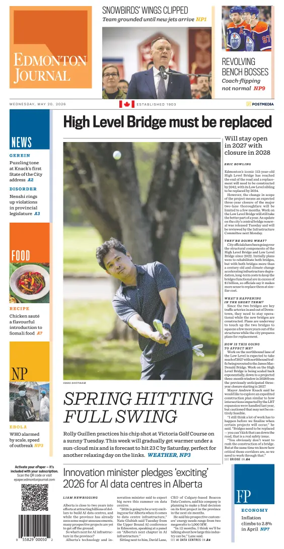 Cover of Edmonton Journal