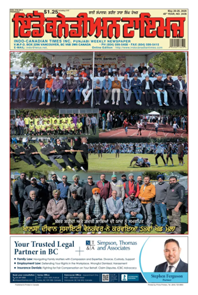 Cover of Indo-Canadian Times