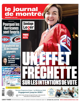Cover of Le Journal de Montreal