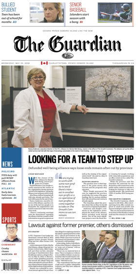 Cover of The Guardian (Charlottetown)