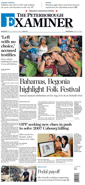 Cover of The Peterborough Examiner