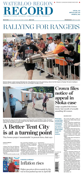Cover of Waterloo Region Record