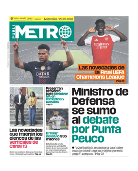 Cover of Publimetro Chile