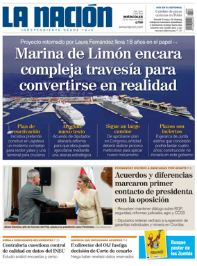 Cover of La Nacion (Costa Rica)