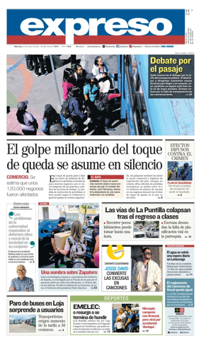 Cover of Diario Expreso
