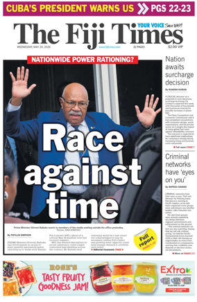 Cover of The Fiji Times