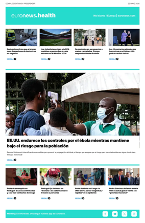 Cover of Euronews Health (Spanish) Compiled Edition