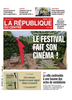 Cover of La Republique du Centre (Orleans - Loiret))
