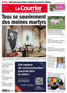 Cover of Le Courrier de l’Ouest (Cholet)