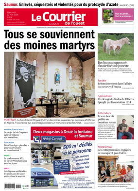 Cover of Le Courrier de l’Ouest (Saumur)