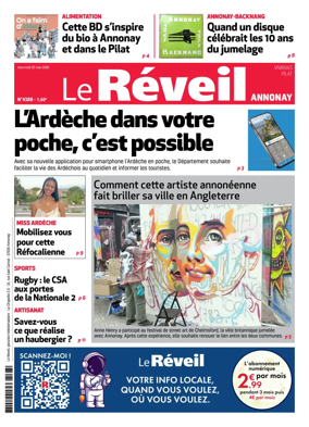 Cover of Le Reveil du Vivarais – edition Annonay