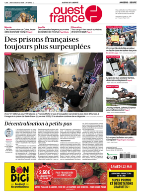 Cover of Ouest France (Angers / Segre)