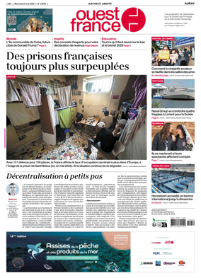 Cover of Ouest France (Auray)