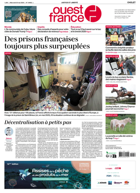 Cover of Ouest France (Cholet)