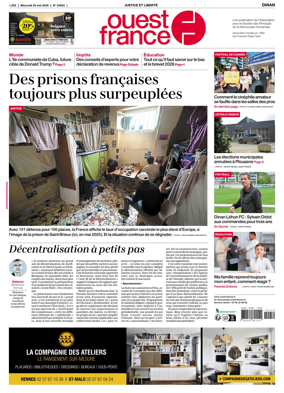 Cover of Ouest France (Dinan)