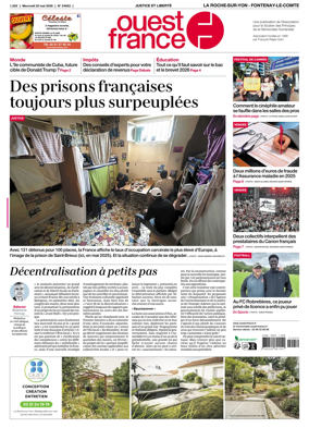 Cover of Ouest France (La Roche-sur-Yon - Fontenay-le-Comte)
