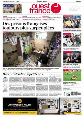 Cover of Ouest France (Nantes)