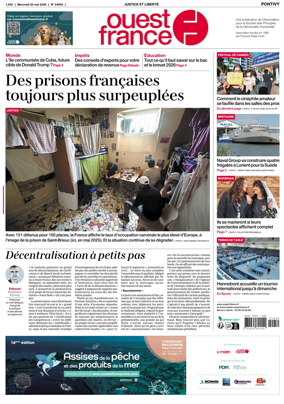 Cover of Ouest France (Pontivy)