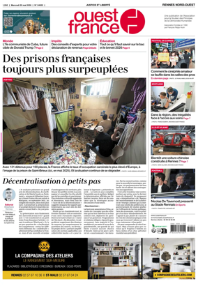 Cover of Ouest-France (Rennes Nord-Ouest)