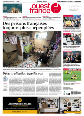 Cover of Ouest France (Saint-Nazaire La Baule Guerande)