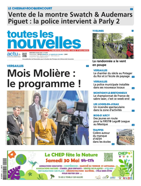 Cover of Toutes les Nouvelles (Versailles / Saint-Quentin-en-Yvelines)