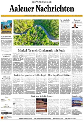 Cover of Aalener Nachrichten