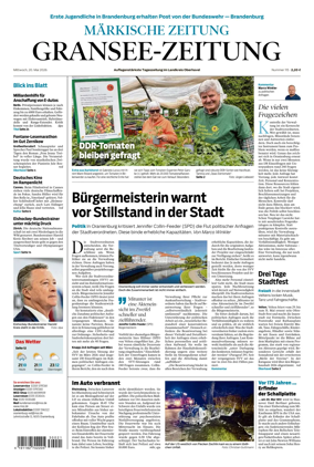 Cover of Gransee-Zeitung