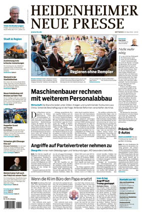 Cover of Heidenheimer Neue Presse