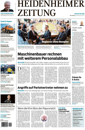 Cover of Heidenheimer Zeitung