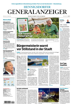 Cover of Hennigsdorfer Generalanzeiger