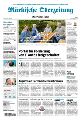 Cover of Markische Oderzeitung Oderland-Echo