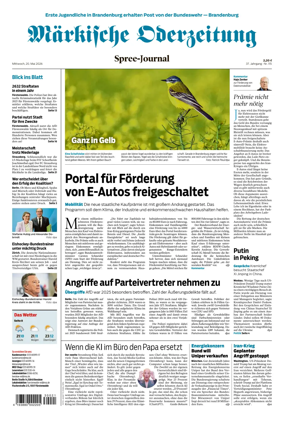 Cover of Markische Oderzeitung Spree-Journal