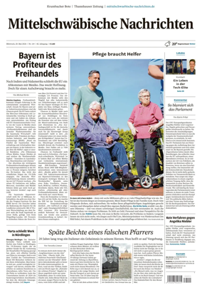 Cover of Mittelschwaebische Nachrichten