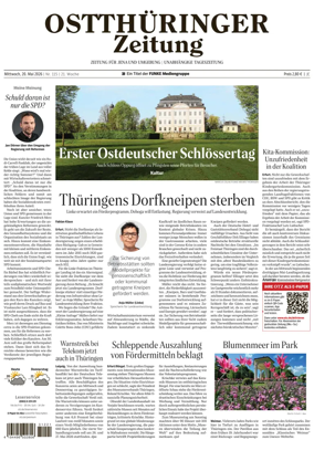 Cover of Ostthuringer Zeitung (Jena)