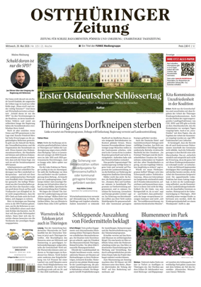 Cover of Ostthuringer Zeitung (Posneck)