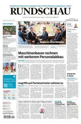 Cover of Rundschau fur den Schwabischen Wald – Der Kocherbote