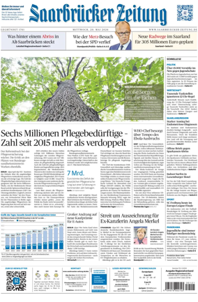 Cover of Saarbruecker Zeitung