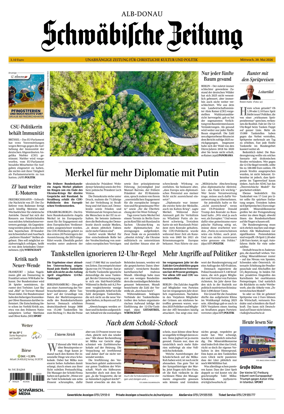 Cover of Schwabische Zeitung (Alb-Donau)