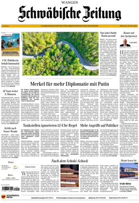 Cover of Schwabische Zeitung (Wangen)